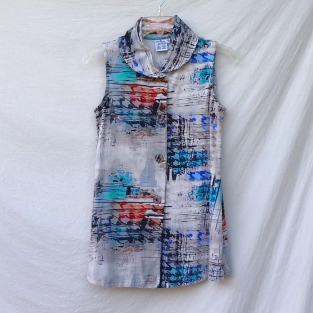 Parsley and Sage Sleeveless Tunic - S